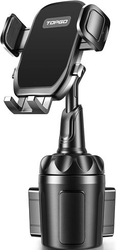 Car Phone Mount, Cup Phone Holder for Car [Secure & Stable] Cup Phone Holder Cell Phone Automobile Cradle for iPhone 16 and More Smart Phone -Black in Kuwait
