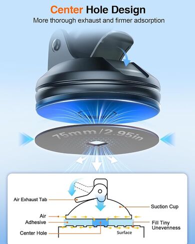 75mm Adhesive Pad Replacement for Suction Cup: Center Hole Heat Resistant in Kuwait