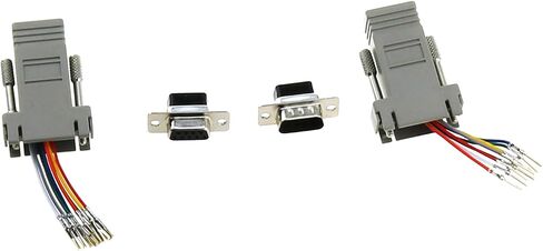 TAODAN 4PCS DB9 Male/Female to RJ45 Modular Adapter Ethernet Adaptor Electronics Computers Accessories in Kuwait
