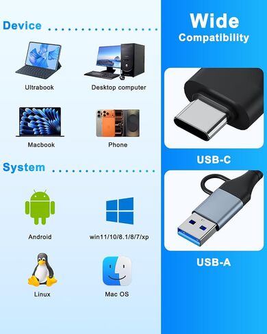 CFexpress Type A & SD Card Reader, USB 3.2 Gen 2 10Gbps Dual Slot, 2-in-1 CF Express Type A Card Adapter, Supports Simultaneous Read/Write for Windows/Mac/iOS/Android/Linux, All-Metal Design in Kuwait
