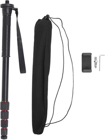 Aluminum Alloy 5 Section Extendable Camera Monopod for Digital Action Cameras Portable Adjustable 48-163cm in Kuwait