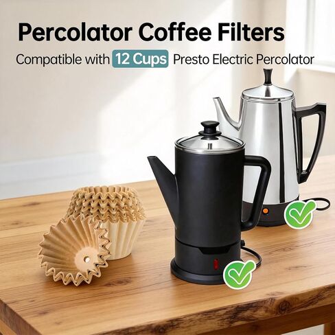 Percolator Coffee Filters Compatible with Presto Coffee Pot Electric 12 Cup in Kuwait