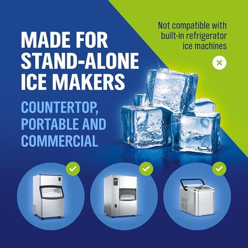 WoldoClean 2in1 XL Ice Machine Cleaner Descaler 16g - 20 Tablets for Maker in Kuwait