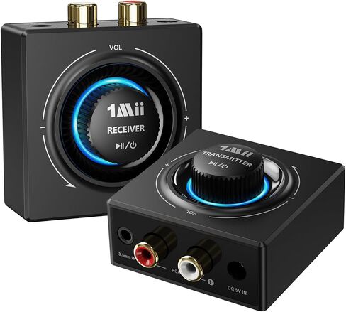 1Mii 2.4GHz Wireless RCA Audio Transmitter Receiver (1 TX + 1 RX) for TV in Kuwait