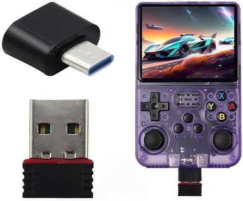 Applicable WiFi Receiver & Type-C OTG Adapter Set for R36S, RTL8188FTV WiFi Dongle, Compatible with R36S/R36H/R36/R36Plus in Saudi Arabia