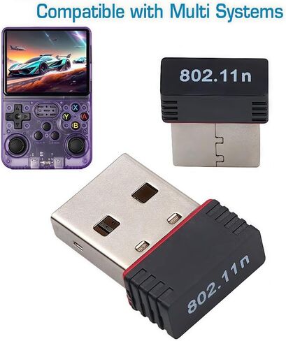 Applicable WiFi Receiver & Type-C OTG Adapter Set for R36S, RTL8188FTV WiFi Dongle, Compatible with R36S/R36H/R36/R36Plus in Saudi Arabia