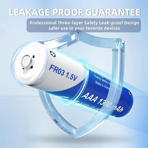 PKCELL 12 Pack AAA Lithium Batteries 1300mAh Lithium Batteries AAA in Kuwait