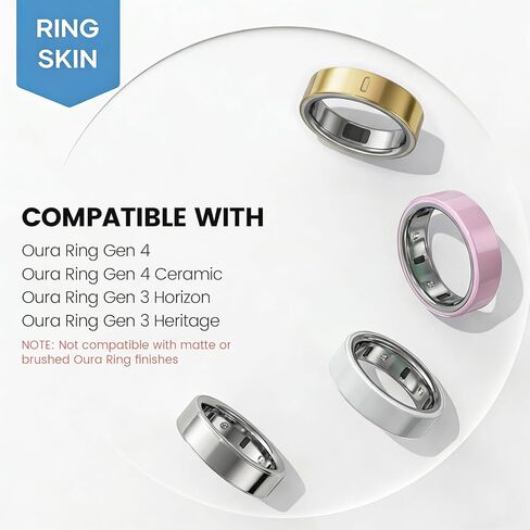 Ultra-Thin Clear Skin Cover for Oura Ring Gen 4/4 Ceramic/Oura Gen 3 in Kuwait