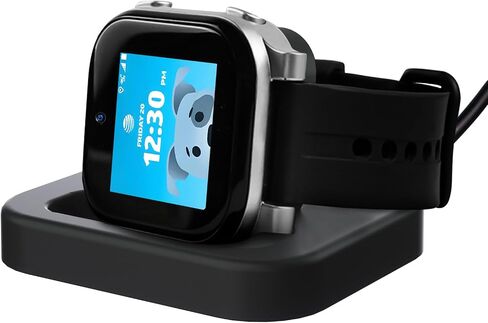 Compatible with AT&T Amigo Jr Watch Charger, Foldable Magnetic Charger Stand Dock with 3.12ft Type-C to Type-C Cable (Black-2) in Kuwait