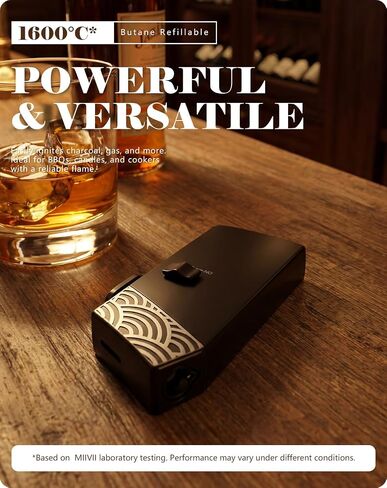 Jet Flame Lighter, Butane Gas Refillable, Windproof Turbo Torch Lighter with Safety Lock (Sold Without Gas) in Kuwait