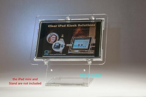 Anti-Theft Clear Acrlyic VESA Mount for iPad Mini 4 5 Supports POS, Kiosk, Square Card Reader in Saudi Arabia