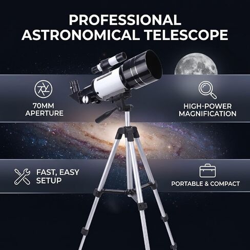 Astronomical Telescope 70mm Aperture 300mm Length in Kuwait