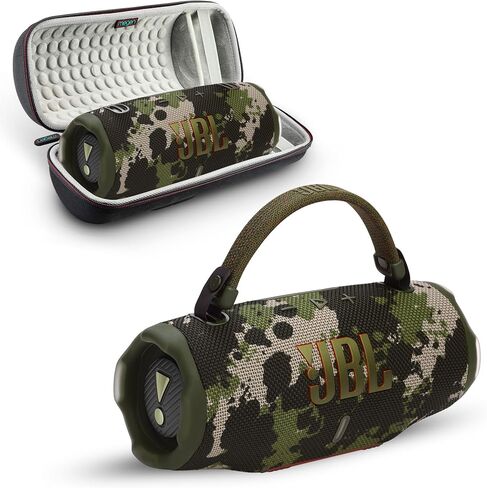 Charge 6 Portable Bluetooth Speaker | IP68 Waterproof, DustProof, and DropProof, Outdoor Wireless Audio | 28Hrs Playtime Megen Hardshell Protection Case (Camo) in Kuwait