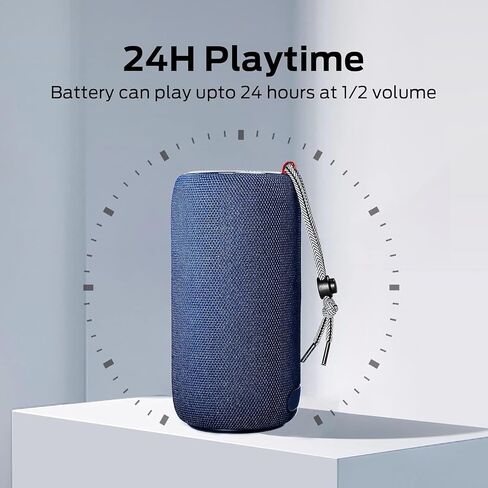 Oraolo S310 Upgraded Bluetooth Speaker, 30W Portable Speaker, 360° Stereo Sound with Punchy bass, TWS Pairing, IPX6 Waterproof, Bluetooth 5.2, 24H Playtime, Perfect for Outdoor, Beach, Party, Blue in Kuwait