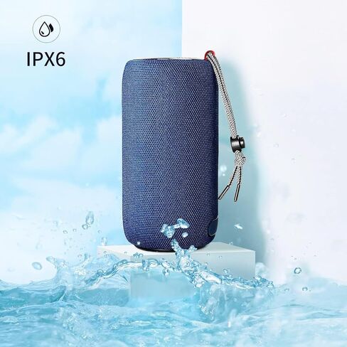 Oraolo S310 Upgraded Bluetooth Speaker, 30W Portable Speaker, 360° Stereo Sound with Punchy bass, TWS Pairing, IPX6 Waterproof, Bluetooth 5.2, 24H Playtime, Perfect for Outdoor, Beach, Party, Blue in Kuwait
