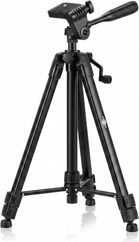 Lightweight Portable Adjustable Tripod for Laser Level, Black in Saudi Arabia