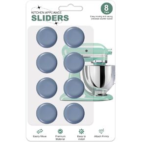 Small Appliance Sliders for Kitchen Countertops, 8PCS Self-Adhesive PTFE Appliance Sliding Pads, Heavy Duty Appliance Movers for KitchenAid Mixer, Air Fryer, Coffee Maker, Blender & Countertop Gadgets in Kuwait