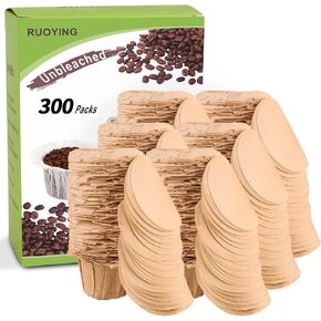Unbleached K Cup Paper Filters with Lid, Fits Keurig 1.0 & 2.0 Reusable Pod in Kuwait