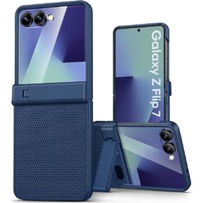 Vihibii for Samsung Galaxy Z Flip 7 Case Slim with Kickstand, 2025 5G, Blue in Kuwait