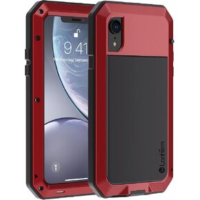 Lanhiem for iPhone 16 Pro Max Case, Metal Heavy Duty Shockproof Tough Rugged Case with Built-in Glass Screen Protector, 360 Full Body DustProof Strong Protective Phone Case for 16 Pro Max 6.9", Black in Saudi Arabia
