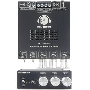 ZK-1002T MAX 2.0 Channel 200W Bluetooth Power Amplifier Board, TPA3221 Chip, Vehicle Amp with Bluetooth/AUX/USB Inputs in Saudi Arabia