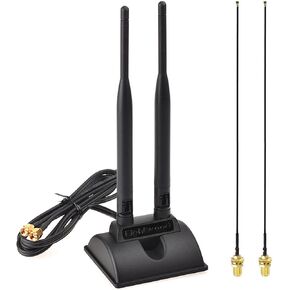 Eightwood 2.4GHz 5GHz Dual Band WiFi Antenna Kit for M.2 NGFF WiFi Card in Kuwait