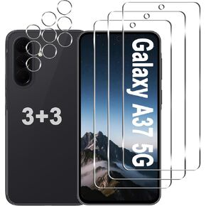 3+3 Pack for Samsung Galaxy A37 5G Screen Protector + Camera Lens Protector in Kuwait