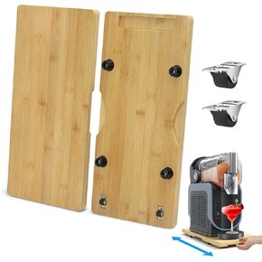 Bamboo Appliance Slider with Wheels Compatible with Ninja SLUSHi (bamboo 19.7 X 10 X 1.38in) in Kuwait