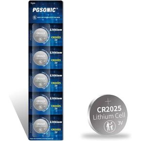 PGSONIC CR2025 3V Lithium Battery (5pcs) in Kuwait