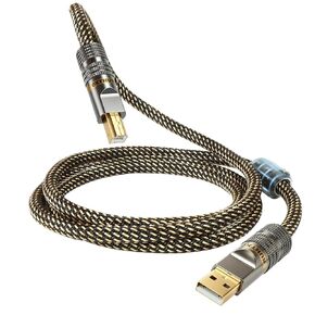 USB Audio Cable,5N OFC Audiophile USB Cable,NylonBraided USB A to B in Kuwait