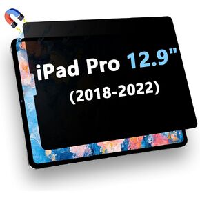 Magnetic Privacy Screen Protector for iPad Pro 12.9 Inch (6th/5th/4th/3rd Generation, 2022/2021/2020/2018), Removable and Reusable, Anti Glare Blue Light Filter, High Definition Bubble-Free in Kuwait