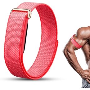 DADO Woven Nylon Biceps Band Compatible with Google Fitbit Air, Stretchy Breathable Elastic Sport Loop Strap, Adjustable Armband with Metal Hook for Men & Women in Kuwait