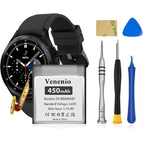 EB-BR890ABY Battery 450mAh, High Capacity Replacement Battery Compatible with Samsung Galaxy Watch 4 Classic SM-R890 SM-R895 (46mm)/Galaxy Watch 4 SM-R870 SM-R875 SM-R875U (44mm) with Repair Tool Kit in Kuwait