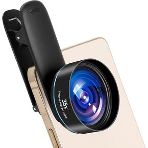 35X Professional Upgraded Macro Lens for Smartphones,with Universal Clip，Long Shooting Distance of 45-95mm, Macro Photography of Flowers,Insect and Jewelry,Compatible with iPhone and Android Phones in Kuwait
