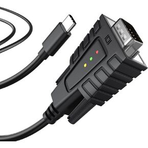 DriverGenius SerialEdgeX USB-C to Serial RS232 Cable, 3-LED (1-Pack) in Kuwait