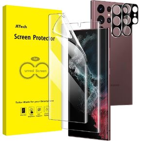 JETech TPU Screen Protector for Samsung Galaxy S22 Ultra, 2+2 Pack in Kuwait