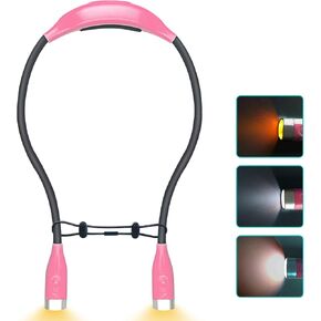 Kavolet 800mAh Battery LED Neck Light Adjustable Reading Lamp for Outdoor Activities Portable Design (Black) in Kuwait