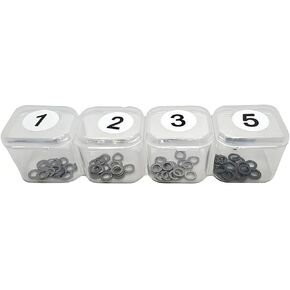 80PCS M3x5mm Steel Shim Set for AEGs Airsoft Gun Ver.2/3/7 Gearboxes （0.1mm 0.2mm 0.3mm 0.5mm ） Width in Saudi Arabia