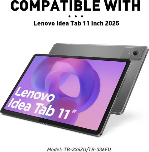 Keyboard Case Touch for Lenovo Idea Tab 11" 2025, Bluetooth Keyboard with Trackpad & Twill Cover Case & Adjustable Kickstand & Lighting Keys for Lenovo Idea Tab 11 inch in Kuwait