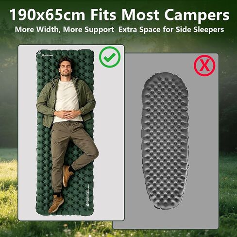 BISINNA Sleeping Pad for Camping 9R-Value Ultralight Insulated Mattress in Saudi Arabia