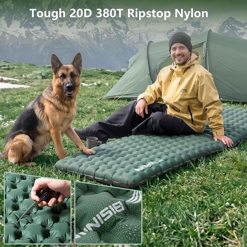 BISINNA Sleeping Pad for Camping 9R-Value Ultralight Insulated Mattress in Saudi Arabia