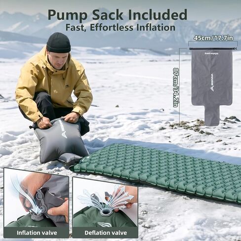 BISINNA Sleeping Pad for Camping 9R-Value Ultralight Insulated Mattress in Saudi Arabia