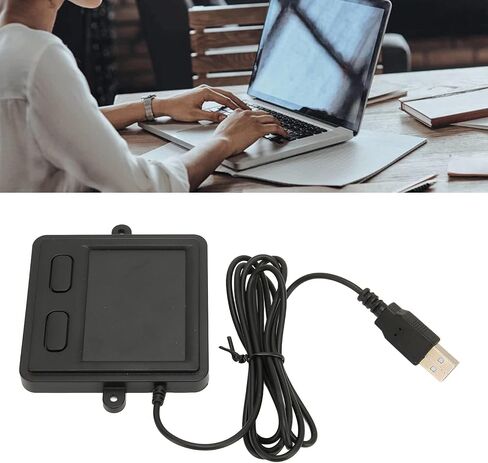 Fabater Wired USB Touchpad, High Sensitivity Portable Trackpad, 2 Design for Laptop Desktop Home Office, Plug and Play Touch Mouse for 10/8/7 in Kuwait
