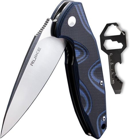 Ruike Small Pocket Folding Knife Tactical Knives Liner Lock 14C28N Stainless Steel with Pocket Clip Survival Scouts Knife Outdoor Mini ecd Ruike P105-Q add Multi Knife in Kuwait