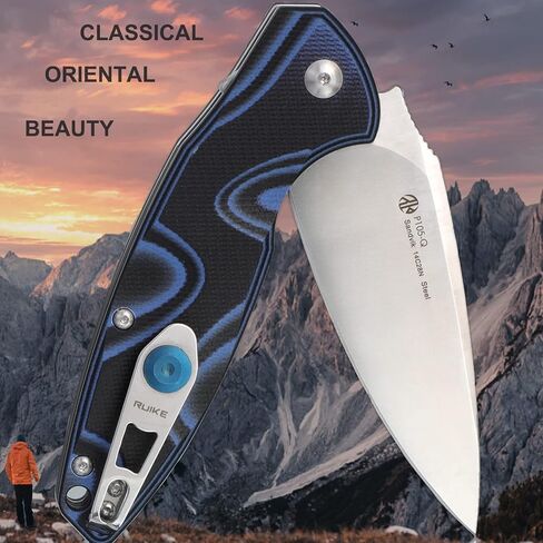 Ruike Small Pocket Folding Knife Tactical Knives Liner Lock 14C28N Stainless Steel with Pocket Clip Survival Scouts Knife Outdoor Mini ecd Ruike P105-Q add Multi Knife in Kuwait