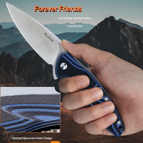 Ruike Small Pocket Folding Knife Tactical Knives Liner Lock 14C28N Stainless Steel with Pocket Clip Survival Scouts Knife Outdoor Mini ecd Ruike P105-Q add Multi Knife in Kuwait