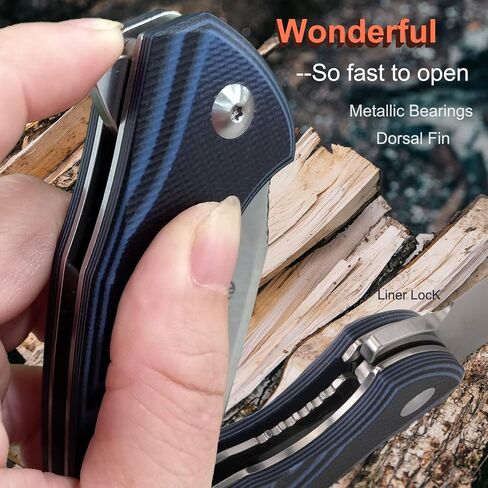 Ruike Small Pocket Folding Knife Tactical Knives Liner Lock 14C28N Stainless Steel with Pocket Clip Survival Scouts Knife Outdoor Mini ecd Ruike P105-Q add Multi Knife in Kuwait