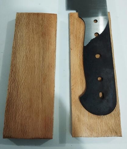 Stabilized Natural White Oak Knife scale Pair, Fagaceae family hard wood handle, DIY, knife making, Knife accessories, Natural Grain Wood pair, Gift Packed. OW in Kuwait