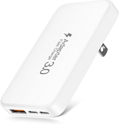 Urtra Thin Flat 45W USB C Charger, 3-Port Slim Fast Phone Charging Blocks in Saudi Arabia
