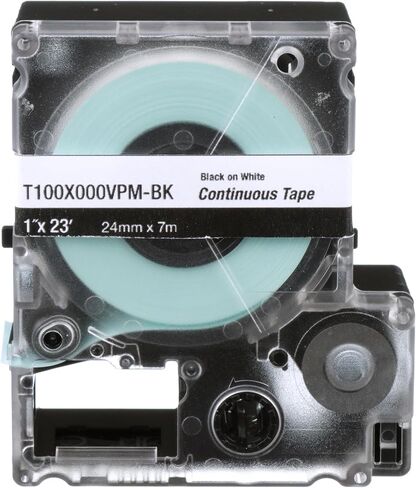 Continuous Tape Cassette, 23 ft. L, 1 in. W, Black Ribbon in Kuwait